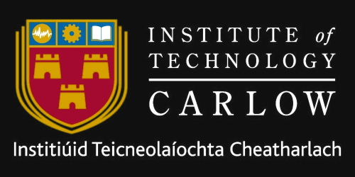 IT Carlow logo on black background