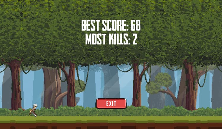 An image showing the highscore screen