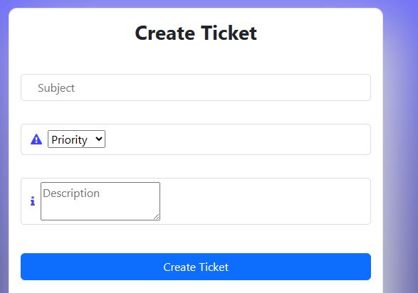 Ticket Creation Example
