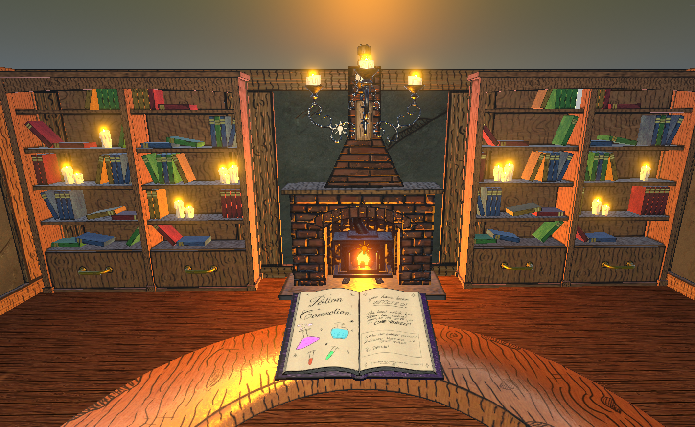 In-game menu screen from Potion Commotion