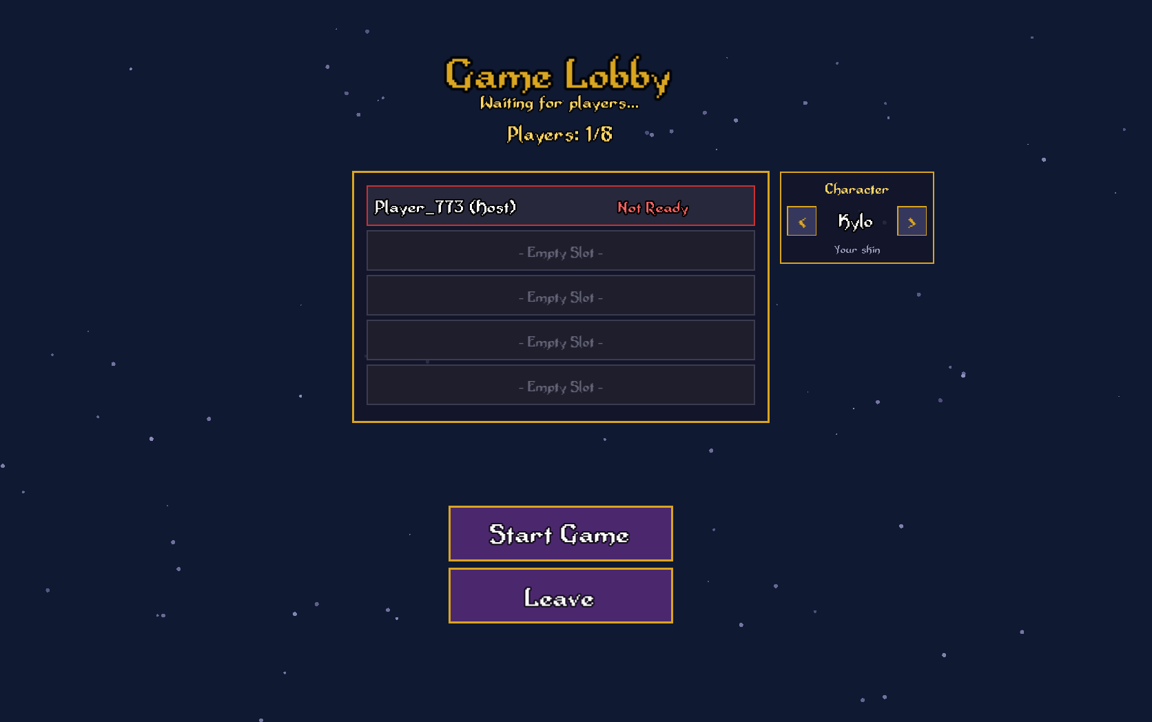 Multiplayer Lobby
