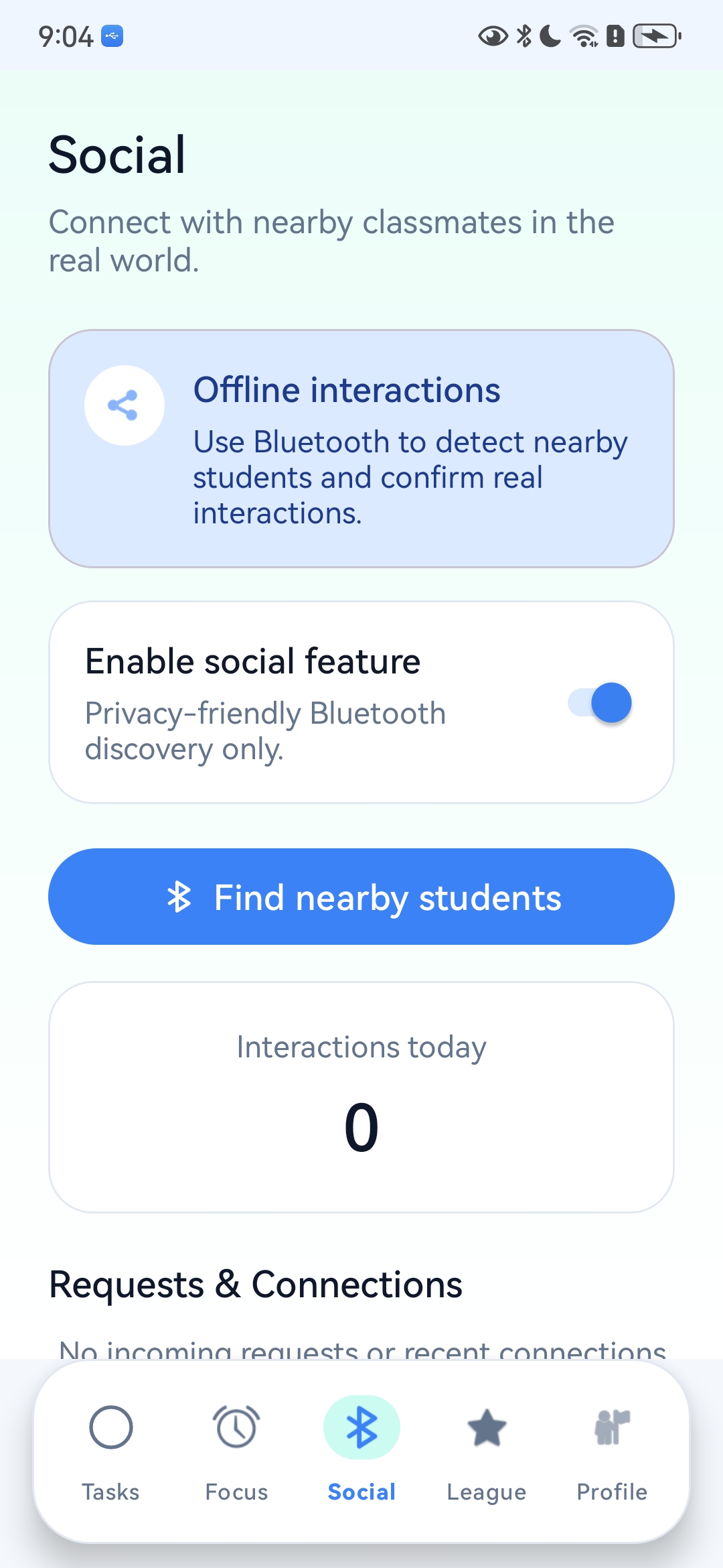 Meet & Merit social screen